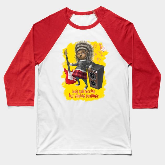 Ash - Loud and horrible (Sing) Baseball T-Shirt by Fine_Design